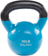 KBV35 - 35 lb. Vinyl Dipped Kettlebells - Body-Solid Body-Solid