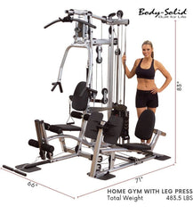 Body-Solid Powerline P2LPX Home Gym Equipment with Leg Press, Grey/Black Body-Solid