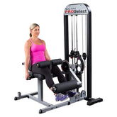 Body Solid Leg Extension and Leg Curl Machine - Gray (GCEC-STK)