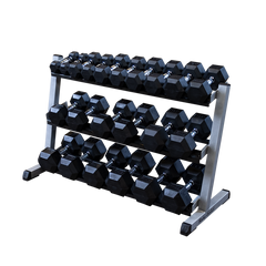 3 Tier Horizontal 48" Dumbell Rack