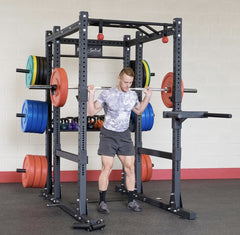 Body-Solid Pro ClubLine SPR1000 Power Rack Gym Package