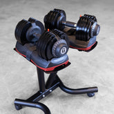 Body-Solid Tools Adjustable Dumbbell Set, 11 lb. to 66 lb. with Stand Body-Solid