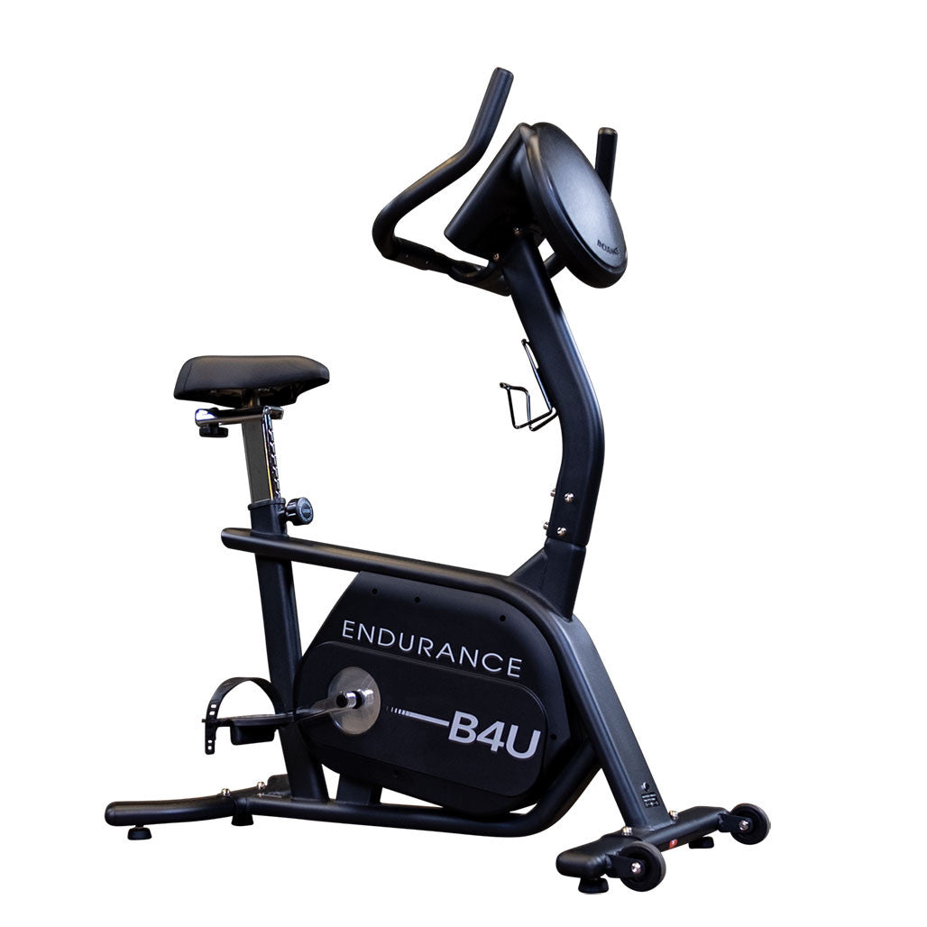 Body-Solid (B4UB) Upright Indoor Exercise Bike with LED Display - Adjustable Seat, Multiple Workout Programs, Heart Rate Monitor & Calorie Tracker for Home Gym