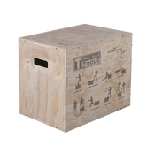 3 Way Wooden Plyo Box, 20", 24", 30" Body-Solid