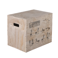 3 Way Wooden Plyo Box, 20", 24", 30" Body-Solid
