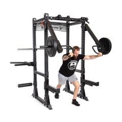 Manticore Flat Foot Power Rack - Prebuilt (3" x 3", 1" Holes)