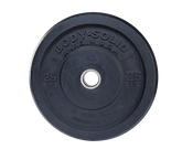 25LB BLACK BUMPER PLATES 17.375 ", Full Commercial Made is USA Body-Solid