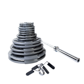 300 LB Cast Grip Oly Set, Chrome Bar Body-Solid