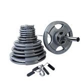400 LB Cast Grip Oly Set, Chrome Bar Body-Solid