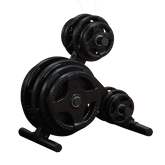 Body-Solid (OWT24) EZ-Load Olympic Weight Tree Rack - 1000 lb Capacity, 6-Post Plate Storage, Secure Bumper Plate Organizer for Home and Commercial Gyms Body-Solid