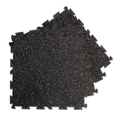 4 piece puzzle mat, 19.7" square, 7/16" thick, gray speck