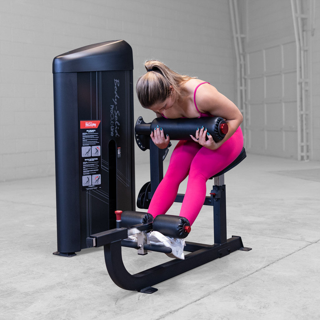 Body-Solid S2ABB-1 Pro Clubline Series II Ab and Back Machine with 160 Lb. Weight Stack for Home and Commercial Gym