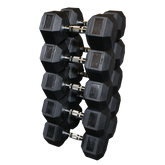 SDRS650 - Rubber Hex Dumbell 55-75lb pairs Body-Solid