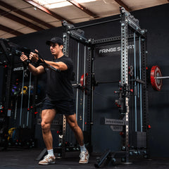 The Dane 2.0 Fully Loaded - Half Rack with Cable Crossover and Smith Machine