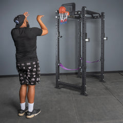 Rack Attached Basketball Hoop w/ Ball
