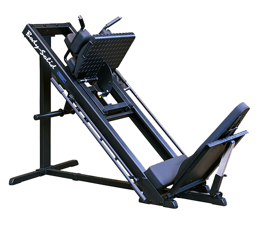 Body-Solid GLPH1100B leg press and hack squat combo machine in black
