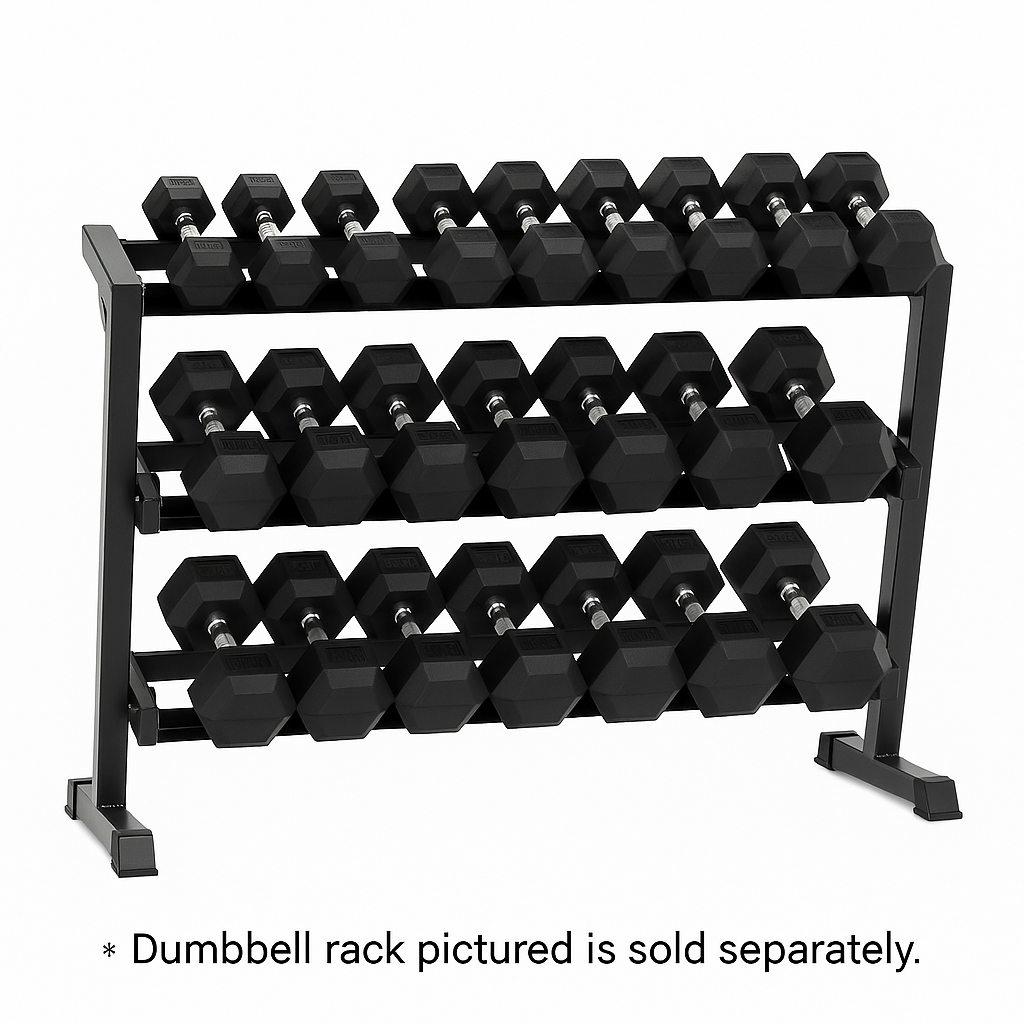 3-Tier Dumbbell Rack for Hex Dumbbells (5–50 lb) PCI-OK0015
