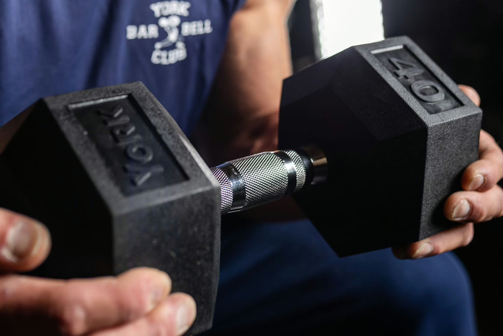 Rubber Hex Dumbbell