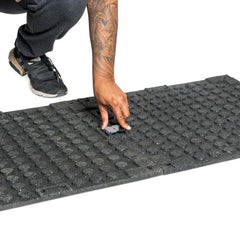 Rubber Flooring Gym Mat 24" x 24" (Set of 2)