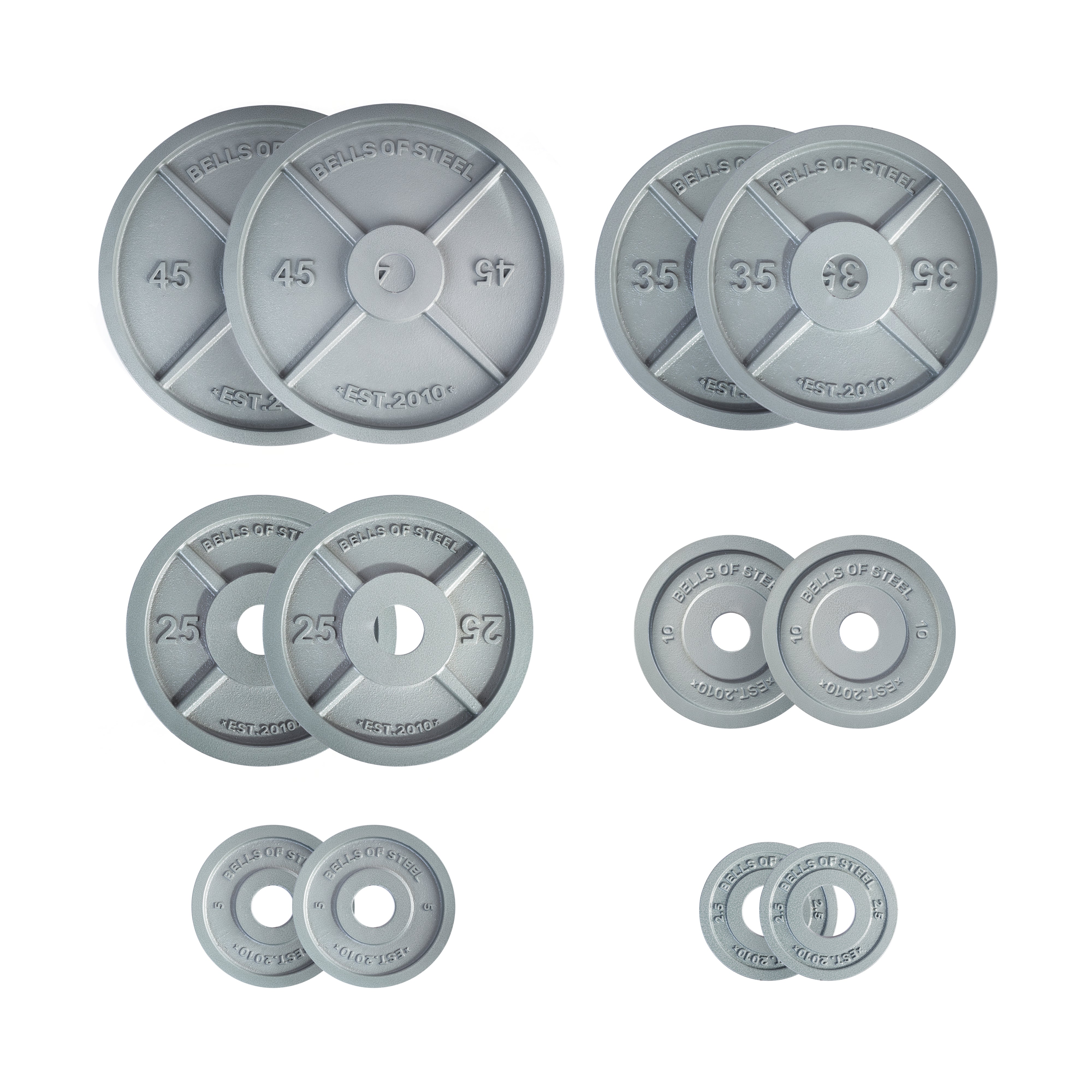 Machined Iron Olympic Weight Plate Sets