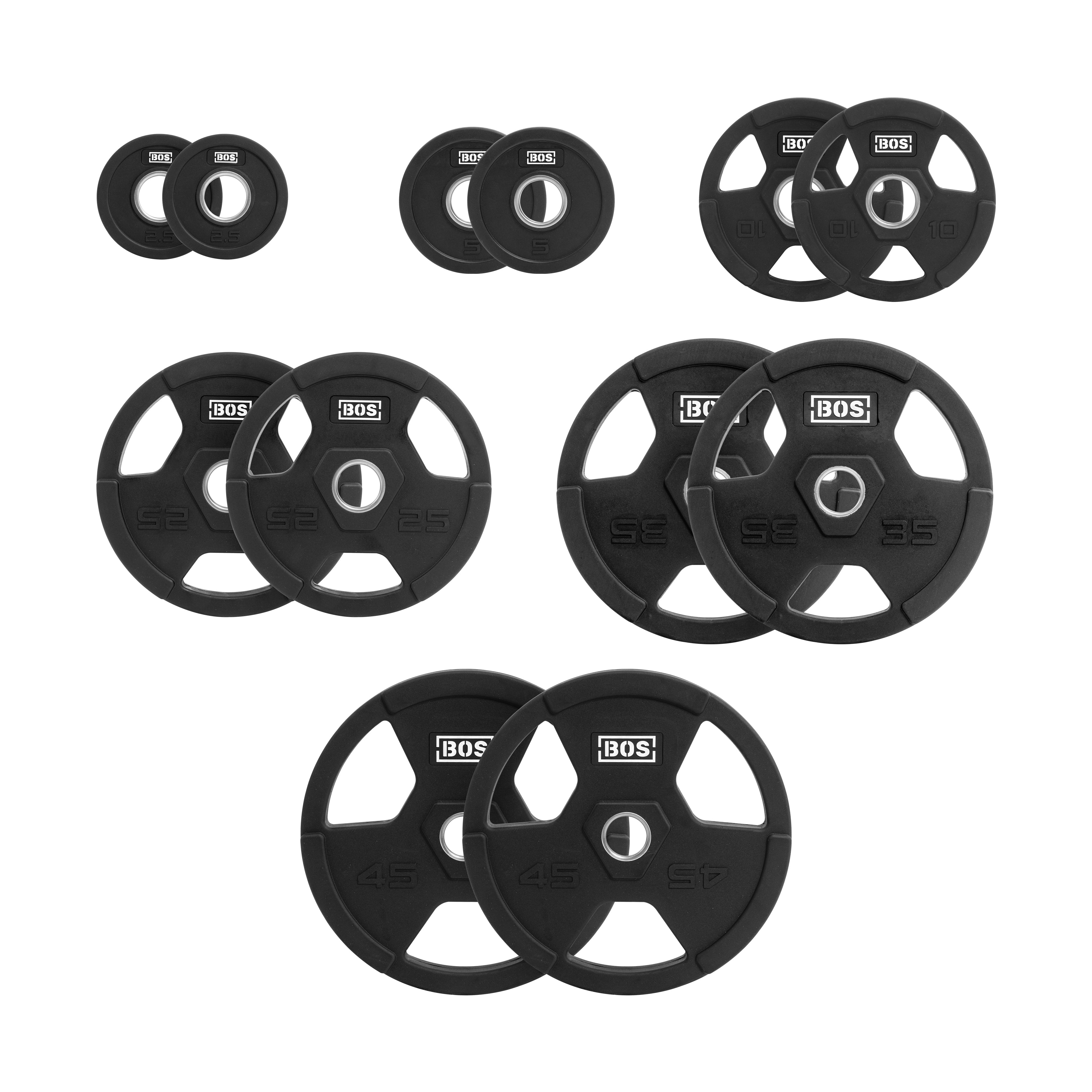 Rubber Coated Iron Weight Plate Sets