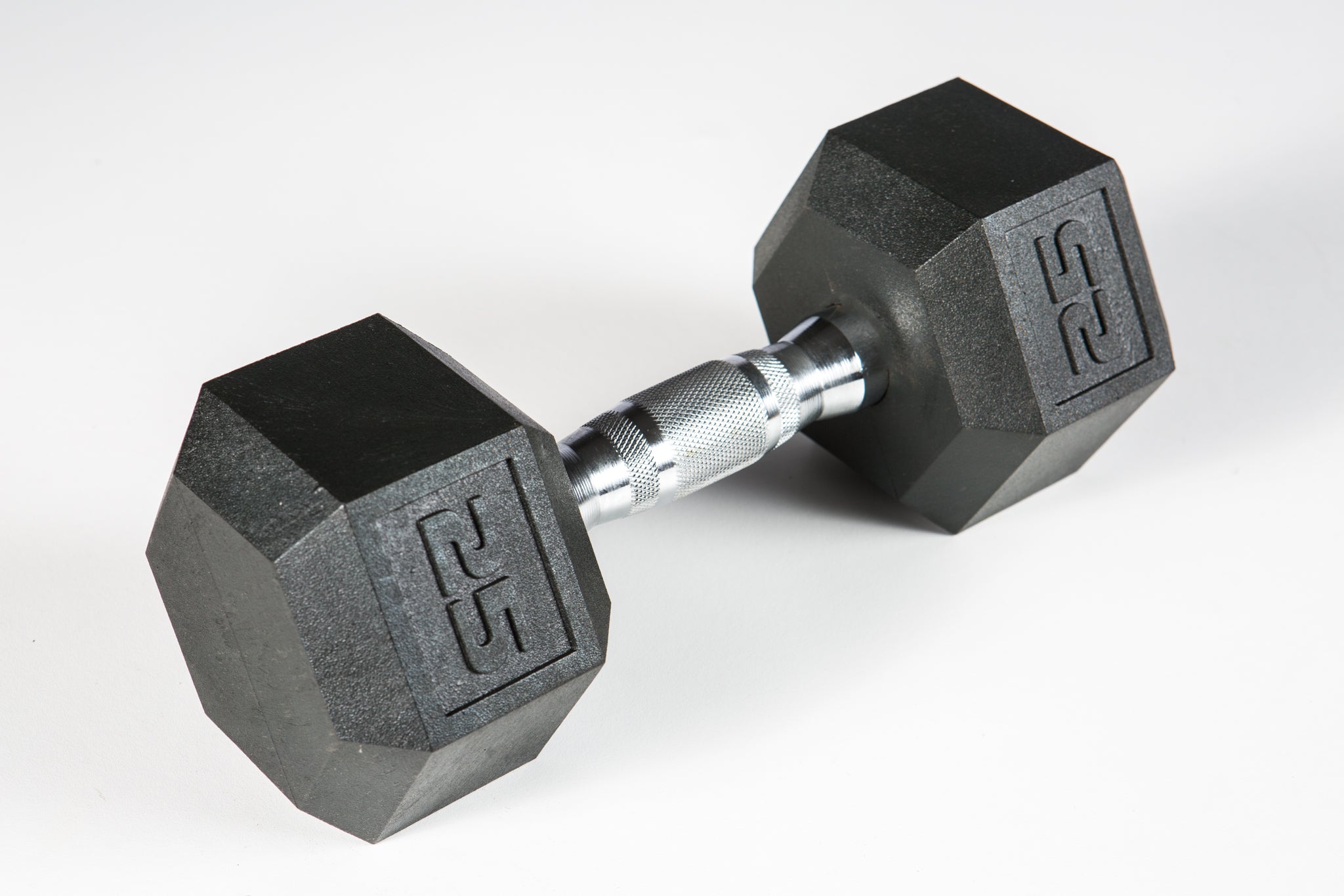 York PVC Hex Dumbbell - Chrome Ergo Handle