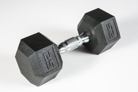 York PVC Hex Dumbbell - Chrome Ergo Handle