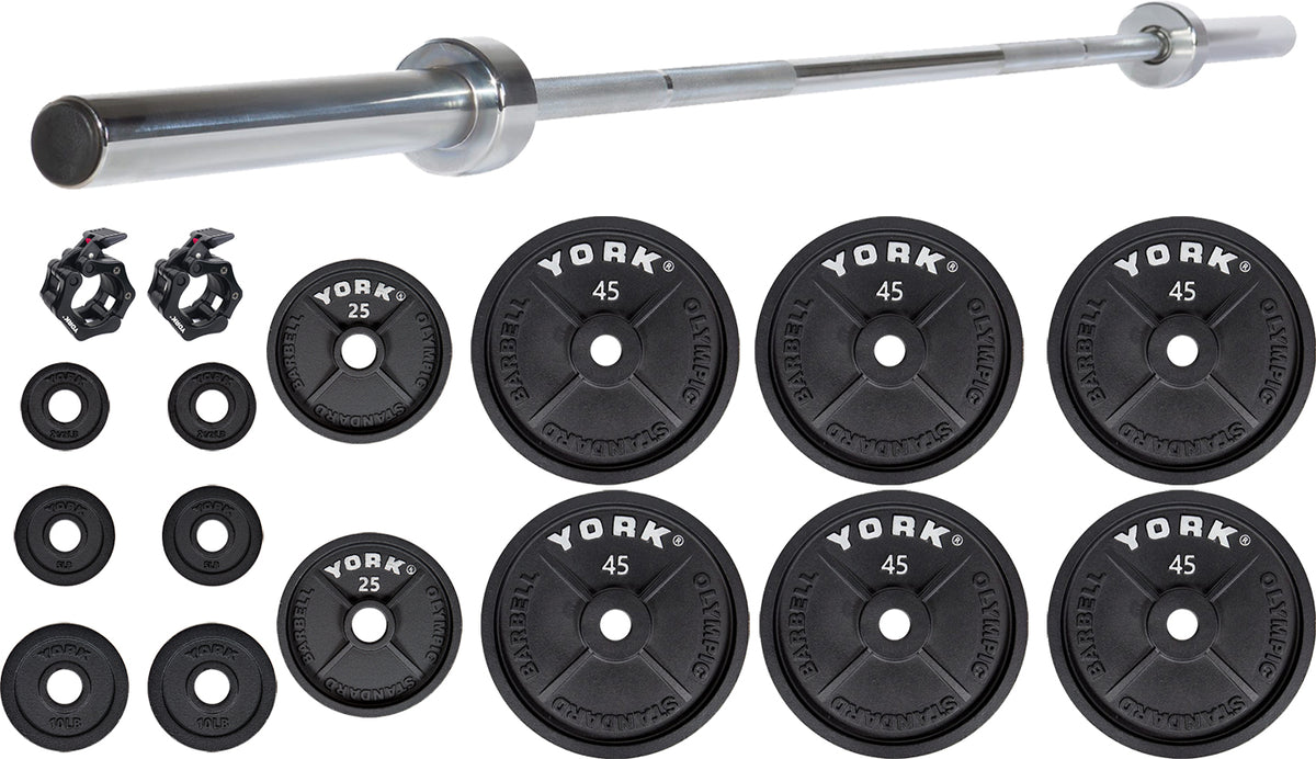 2" Cast Iron Olympic Weight Plate Set (400lb)