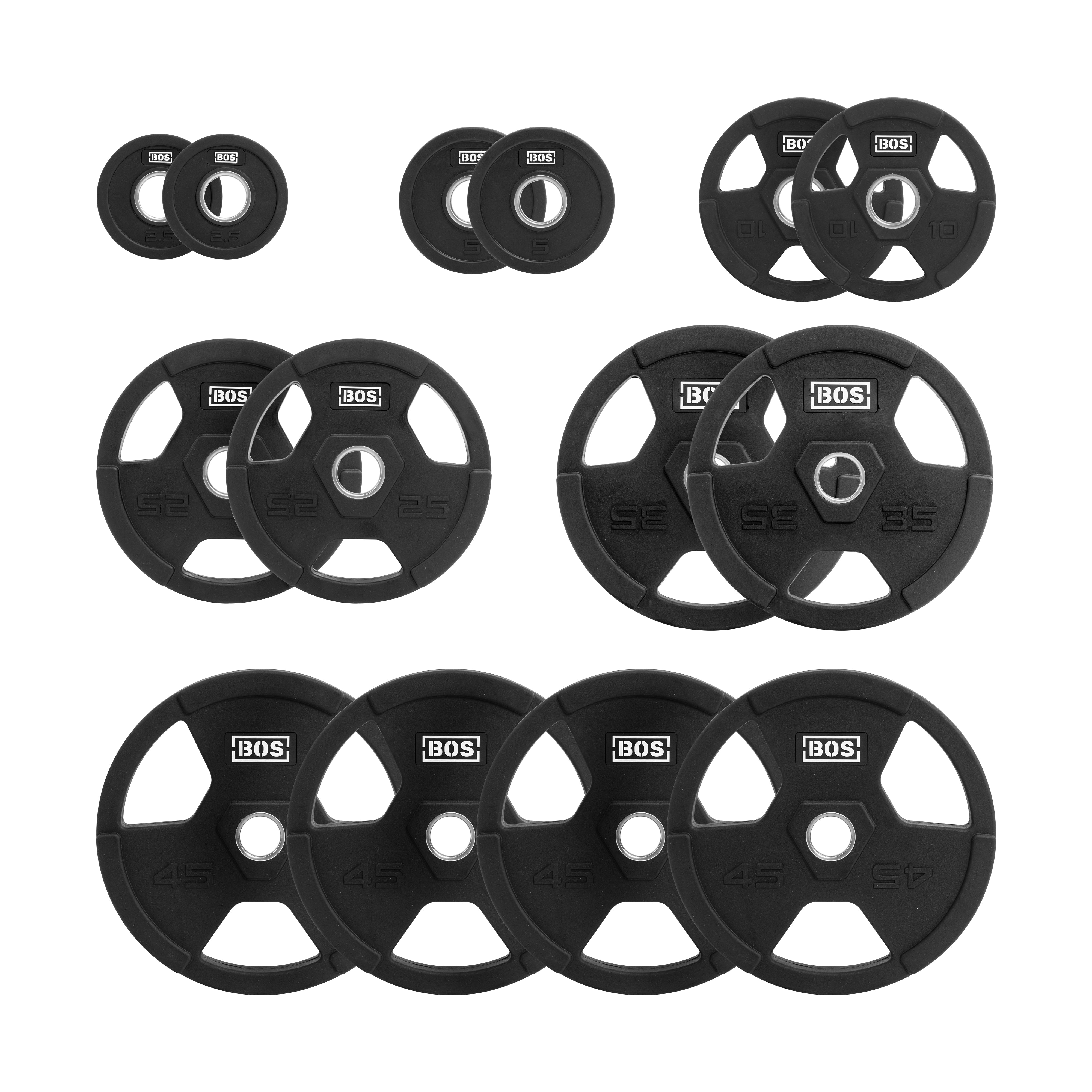 Rubber Coated Iron Weight Plate Sets