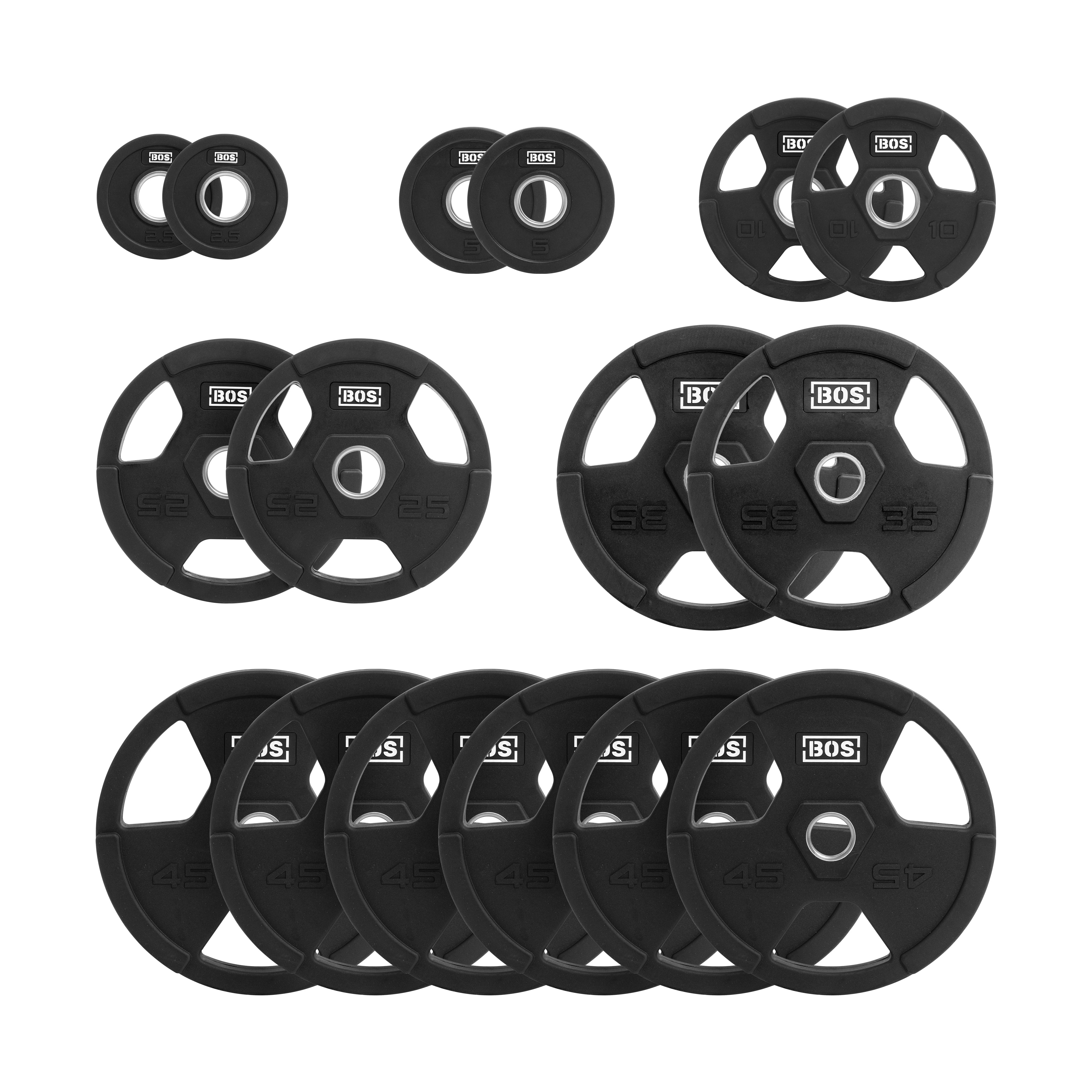 Rubber Coated Iron Weight Plate Sets