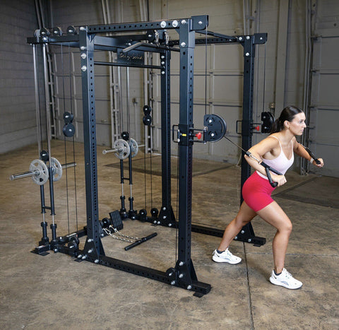 Body-Solid GPR400 Power Rack with Functional Trainer and Weight Set Body-Solid