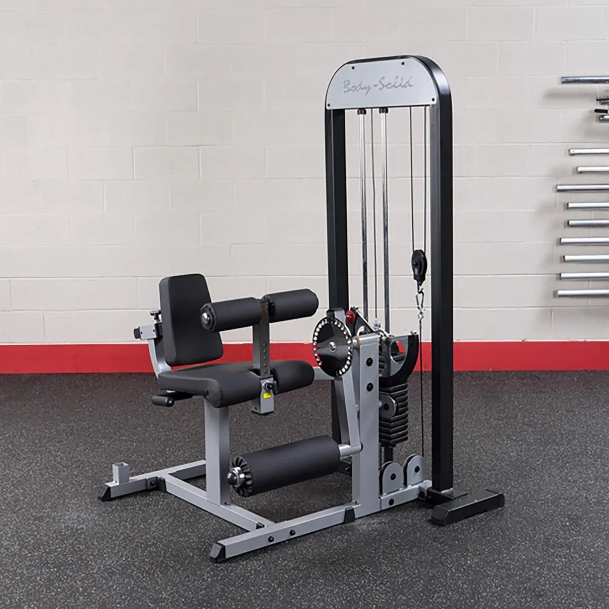 Body Solid Leg Extension and Leg Curl Machine - Gray (GCEC-STK)