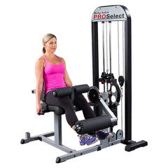 Body Solid Leg Extension and Leg Curl Machine - Gray (GCEC-STK)