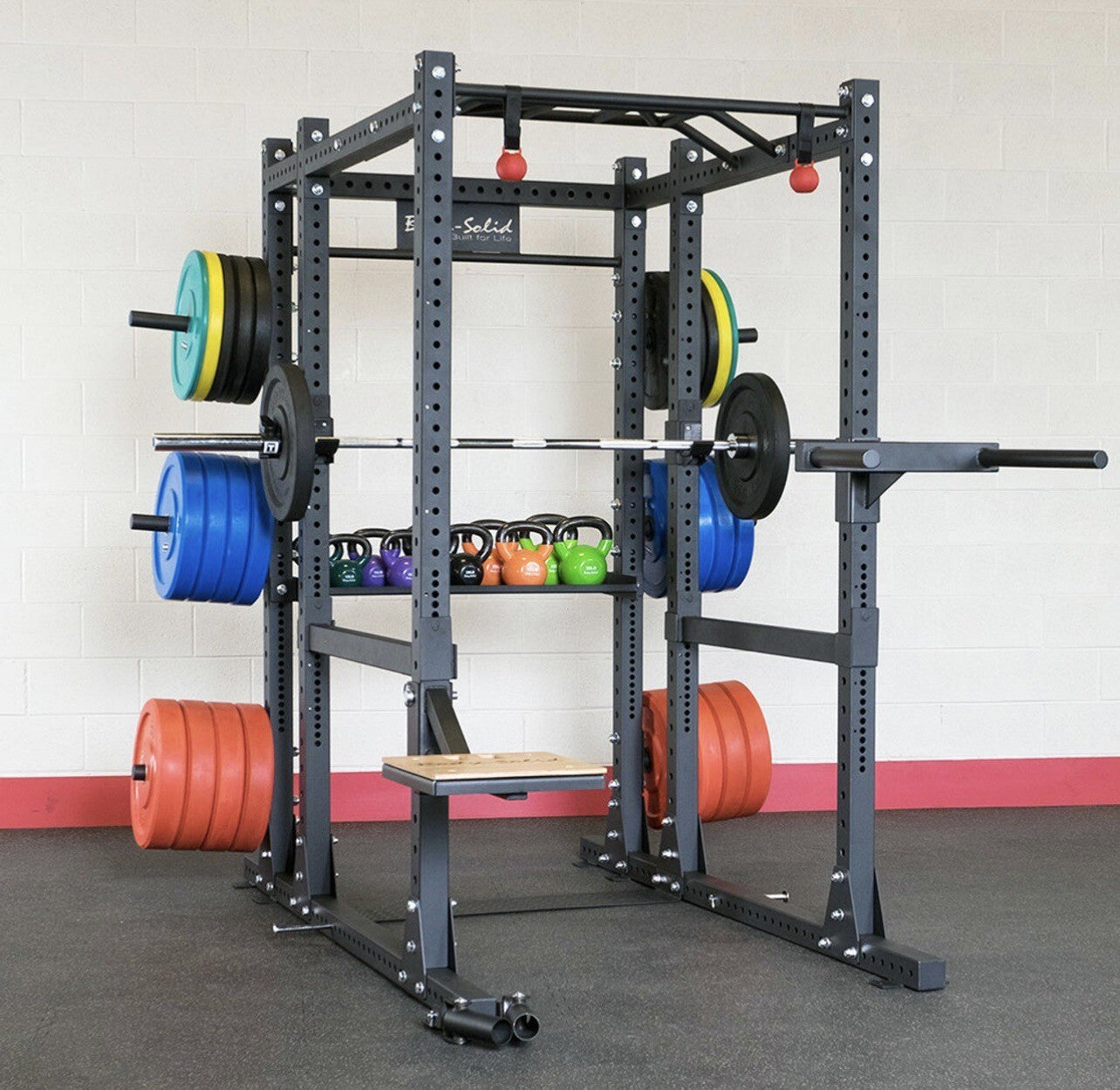 Body-Solid Pro ClubLine SPR1000 Power Rack Gym Package