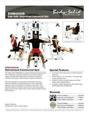 Body-Solid EXM4000S Home Gym Body-Solid