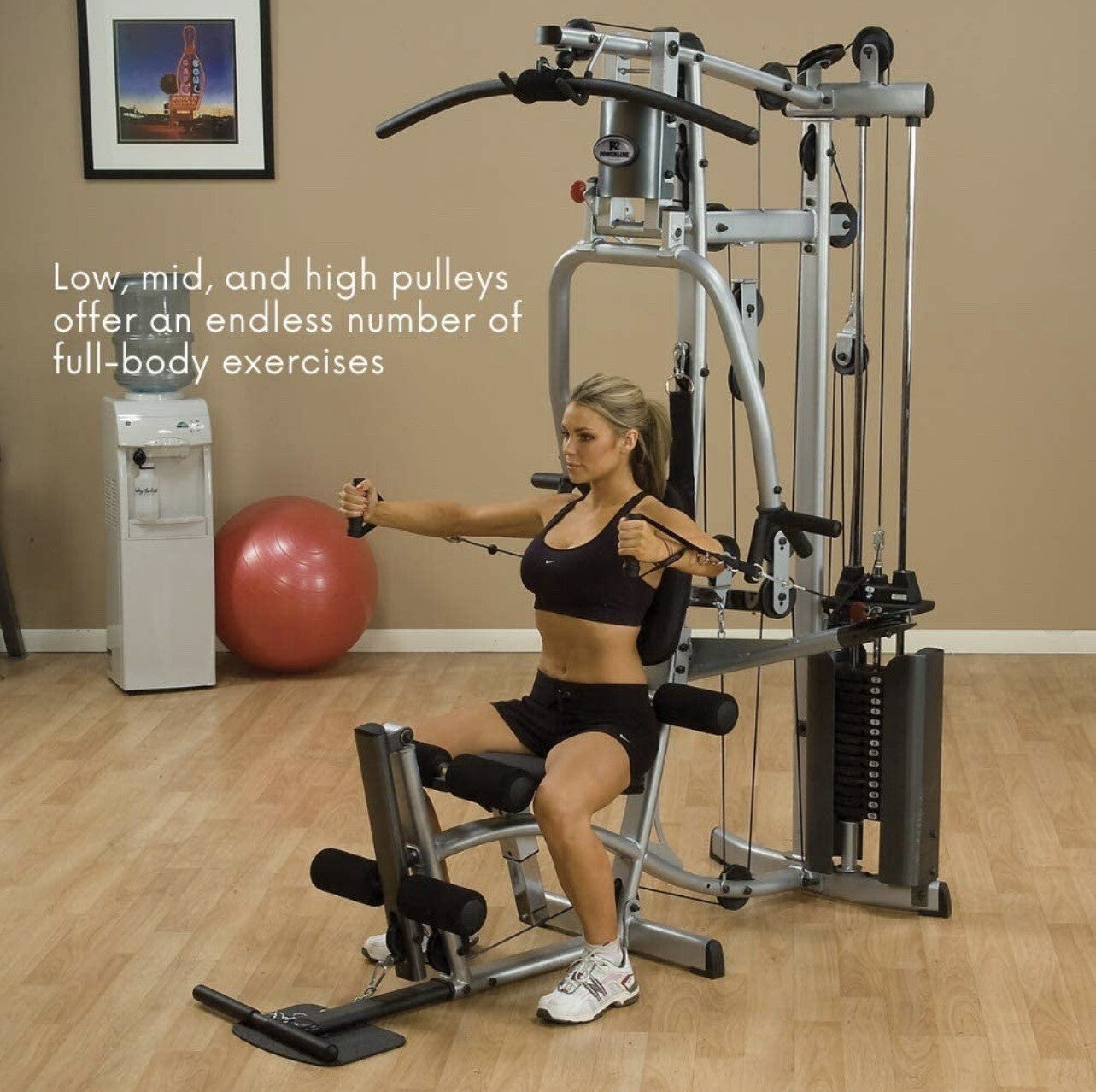 Body-Solid Powerline P2LPX Home Gym Equipment with Leg Press, Grey/Black Body-Solid