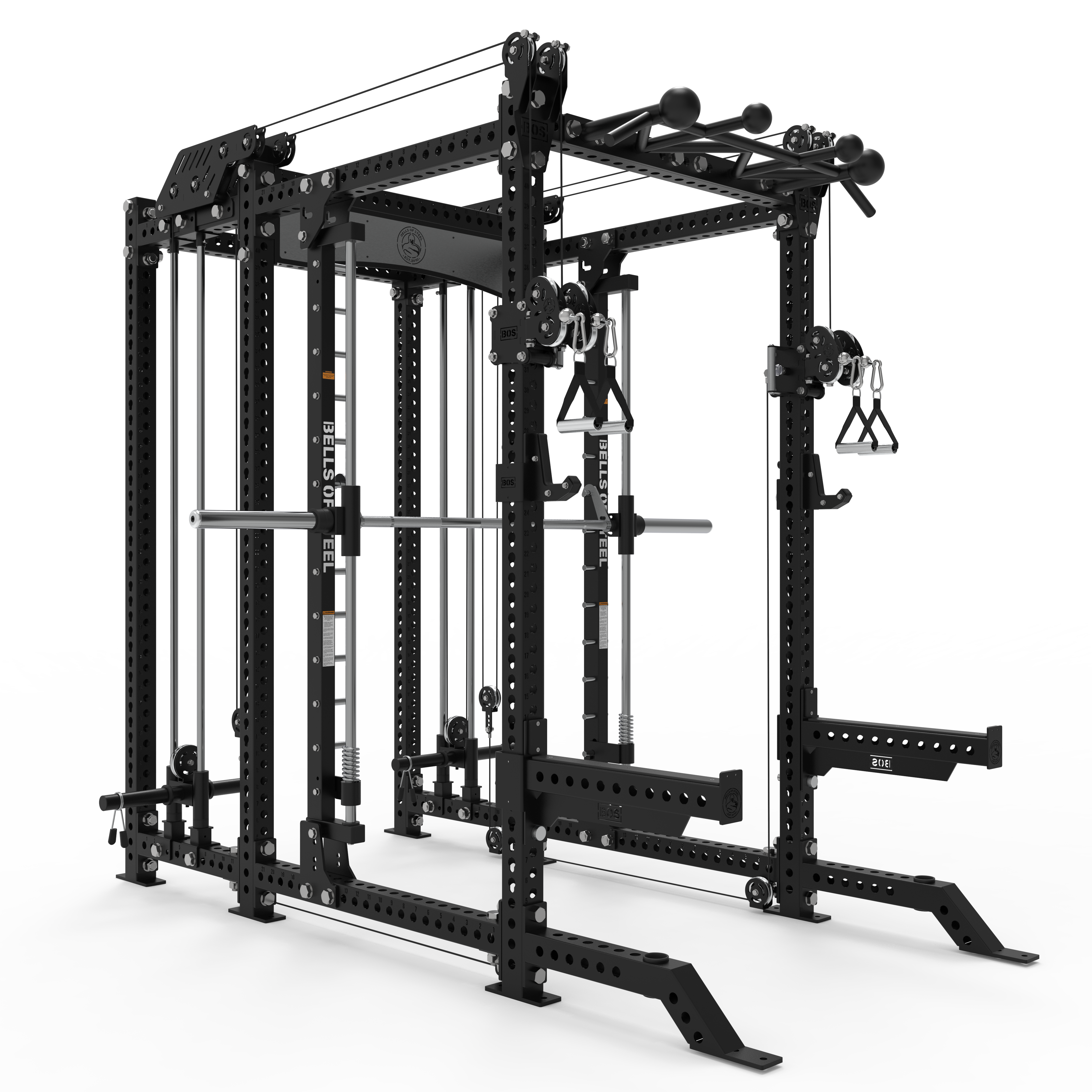 Smith Machine Rack - 6-Post with Kraken - Manticore (3" x 3", 1" Holes)