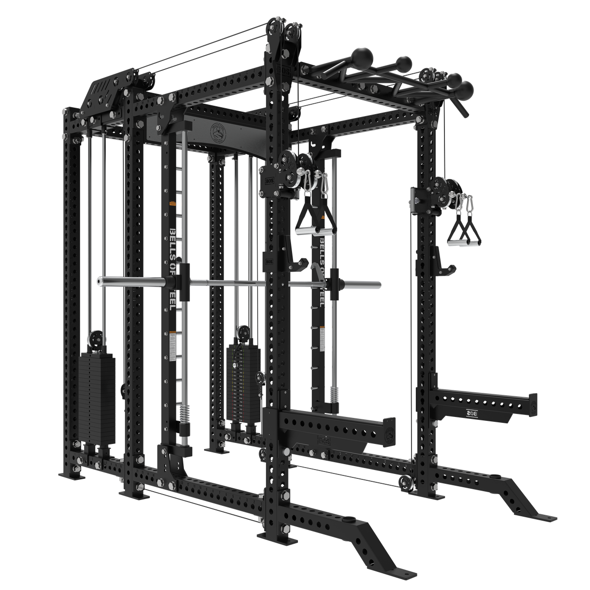 Smith Machine Rack - 6-Post with Kraken - Manticore (3" x 3", 1" Holes)