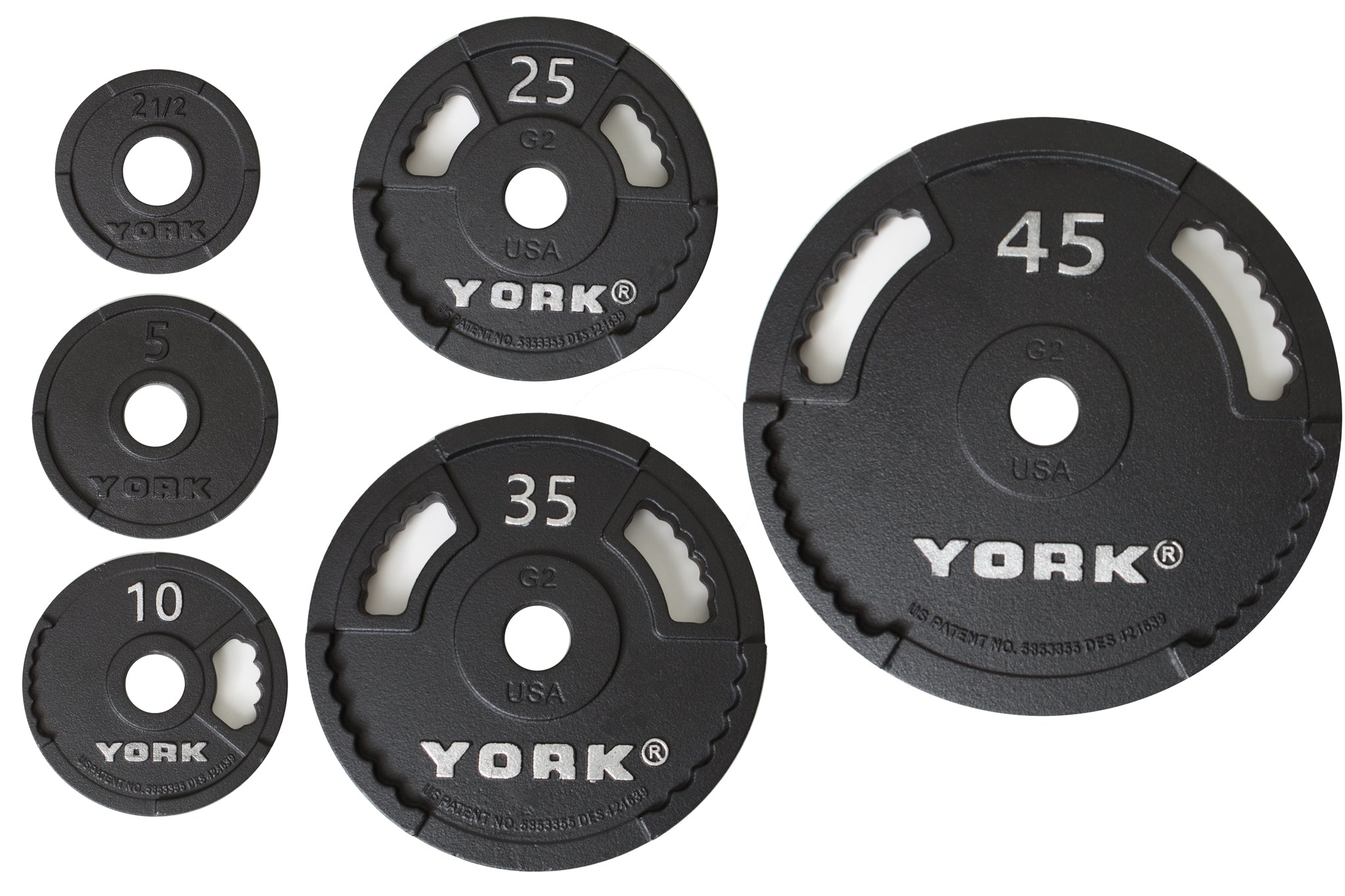 2" G-2 Cast Iron Olympic Weight Plate
