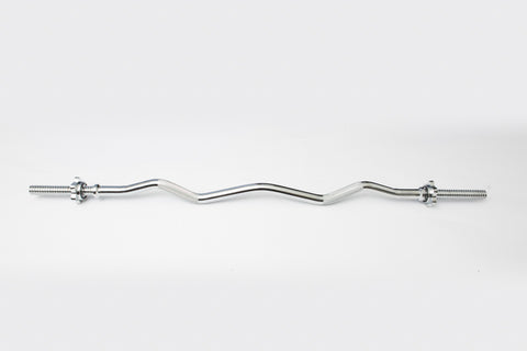 Chrome Spin-Lock Curl Bar w/ Spin-Lock Collars
