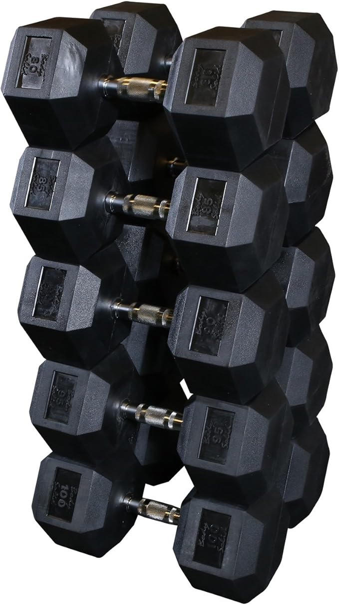 SDS900 - Grey Hex Dumbell set 80-100lb pairs