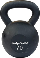 KBR70 - Iron Powder Coat Kettlebells 70 Pounds - Body-Solid