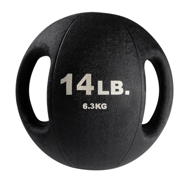 Body-Solid Tools 14lb. Dual Grip Medicine Ball - [BSTDMB14]