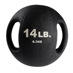 Body-Solid Tools 14lb. Dual Grip Medicine Ball - [BSTDMB14]