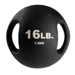 16LB BLACK Dual Grip Medicine Ball - [BSTDMB16]