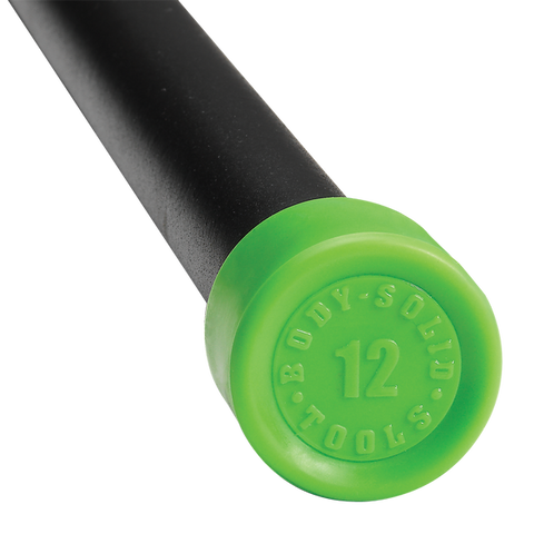 12LB GREEN PADDED WEIGHT BAR - Grip Diameter 1.05" - [BSTFB12] Body-Solid