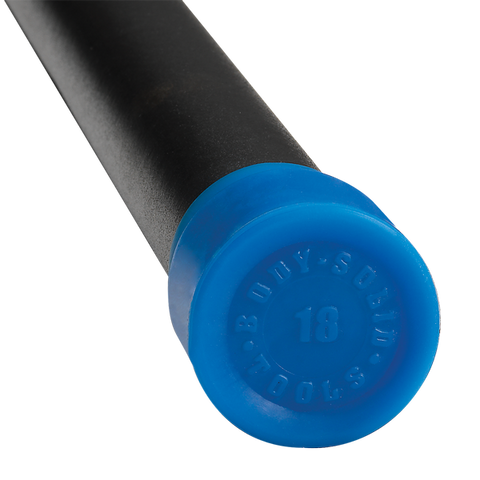 18LB BLUE PADDED WEIGHTED BAR - Grip Diameter 1.25" - [BSTFB18] Body-Solid