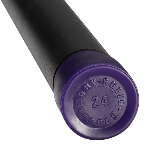 24LB DARK PURPLE PADDED WEIGHTED BAR - Grip Diameter 1.50" Body-Solid