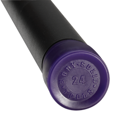 24LB DARK PURPLE PADDED WEIGHTED BAR - Grip Diameter 1.50"