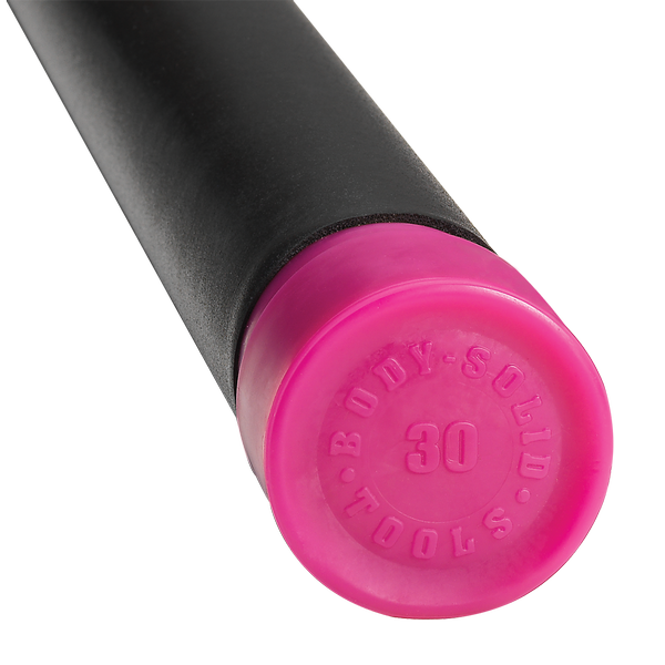30LB MAGENTA PADDED WEIGHTED BAR - Grip Diameter 1.55"